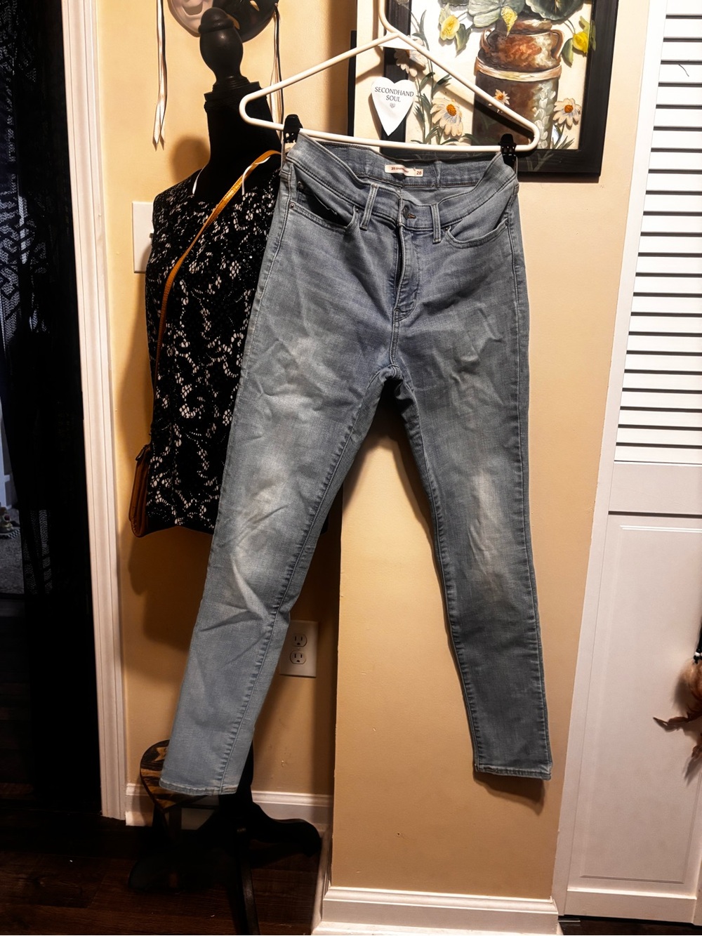 Women's Light Blue Slim High-Rise shaping Jeans size 28